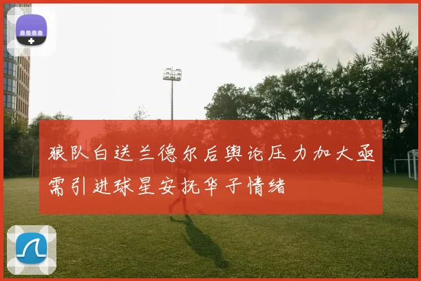 狼队白送兰德尔后舆论压力加大亟需引进球星安抚华子情绪